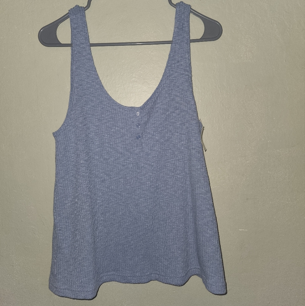 GAP Slub Ribbed Button Tank - Picture 2 of 5